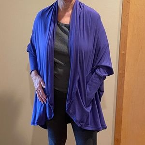 Lululemon Athletica Long Sleeve Unstructured Casual Purple Size 12 Cardigan